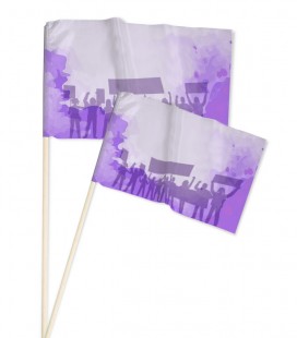Banderas con palos